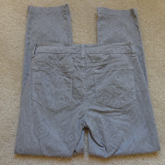 NYDJ Alisha Henna Printed Grey Ankle Pants - Picture 3 of 7